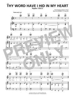 Thy Word Have I Hid In My Heart von Earnest O. Sellers (Download) 