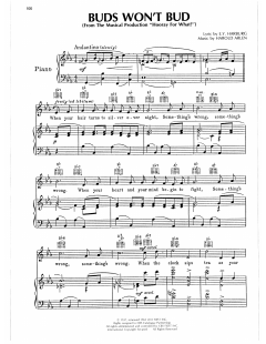 Buds Won't Bud von Harold Arlen (Download) 