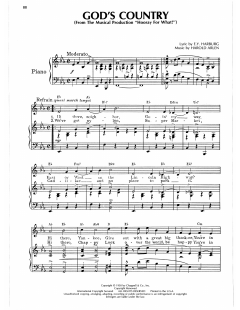 God's Country von Harold Arlen (Download) 
