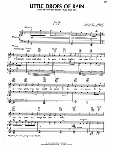Little Drops Of Rain von Harold Arlen (Download) 