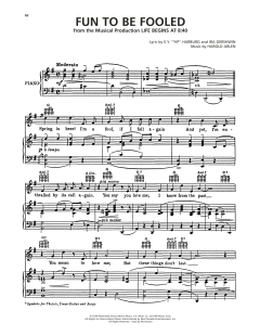 Fun To Be Fooled von Harold Arlen (Download) 