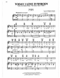 Today, I Love Everybody von Harold Arlen (Download) 