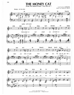 Money Cat von Harold Arlen (Download) 