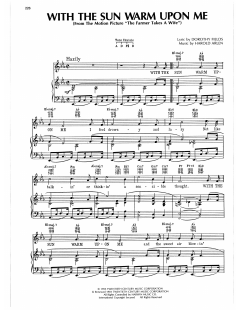 With The Sun Warm Upon Me von Harold Arlen (Download) 