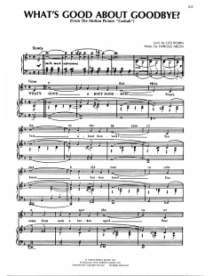 What's Good About Goodbye? von Leo Robin (Download) 