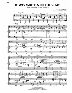 It Was Written In The Stars von Harold Arlen (Download) 
