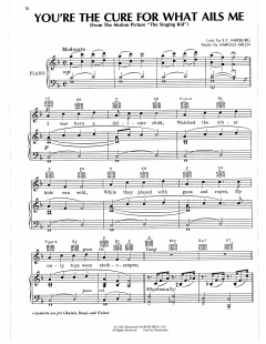 You're The Cure For What Ails Me von Harold Arlen (Download) 