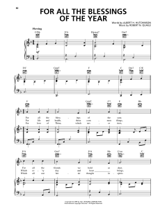 For All The Blessings Of The Year von Albert H. Hutchinson (Download) 