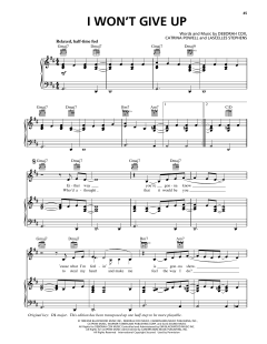 I Won't Give Up von Deborah Cox (Download) 