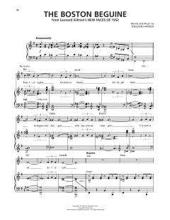 The Boston Beguine von Sheldon Harnick (Download) 