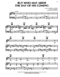 But Who May Abide The Day Of His Coming von George Frideric Handel (Download) 