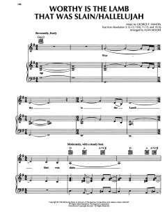 Worthy Is The Lamb That Was Slain/Hallelujah von George Frideric Handel (Download) 