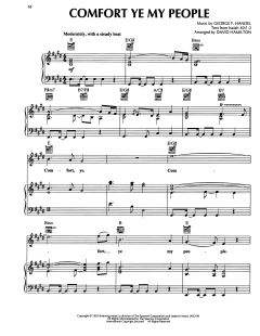 Comfort Ye My People von David Hamilton (Download) 