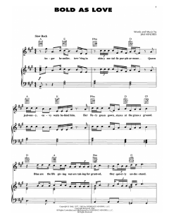 Bold As Love von Jimi Hendrix (Download) 