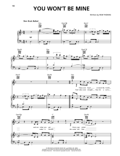 You Won't Be Mine von Rob Thomas (Download) 