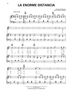 La Enorme Distancia von Jose Alfredo Jimenez (Download) 