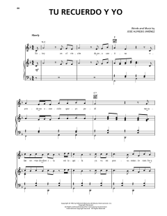 Tu Recuerdo Y Yo von Jose Alfredo Jimenez (Download) 