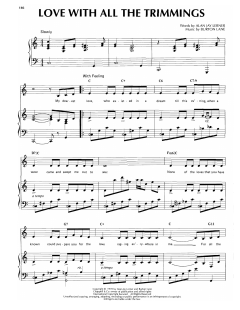 Love With All The Trimmings von Alan Jay Lerner (Download) 