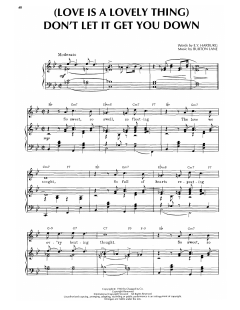 Don't Let It Get You Down von Burton Lane (Download) 