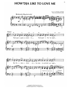 How'Dja Like To Love Me von Burton Lane (Download) 