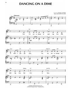 Dancing On A Dime von Burton Lane (Download) 