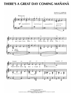 There's A Great Day Coming Manana von Burton Lane (Download) 