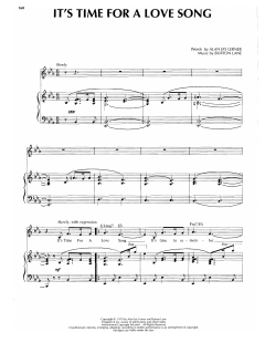 It's Time For A Love Song von Burton Lane (Download) 