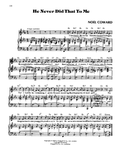 He Never Did That To Me von Noel Coward (Download) 
