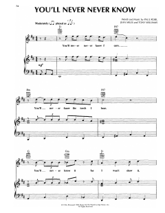 You'll Never, Never Know von Buck Ram (Download) 