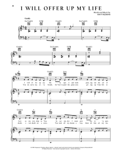 I Will Offer Up My Life von Matt Redman (Download) 