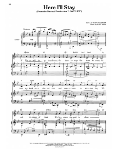 Here I'll Stay von Kurt Weill (Download) 