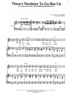 There's Nowhere To Go But Up von Kurt Weill (Download) 