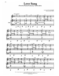 Love Song, A von Kurt Weill (Download) 