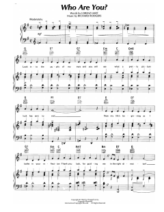 Who Are You? von Lorenz Hart (Download) 