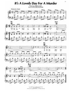 It's A Lovely Day For A Murder von Lorenz Hart (Download) 