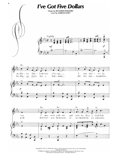 I've Got Five Dollars von Lorenz Hart (Download) 