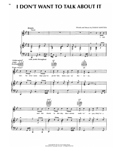 I Don't Want To Talk About It von Rod Stewart (Download) 