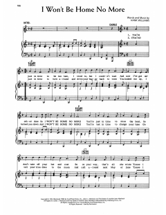 I Won't Be Home No More von Hank Williams (Download) 