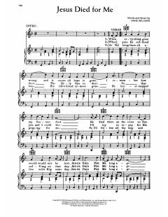 Jesus Died For Me von Hank Williams (Download) 