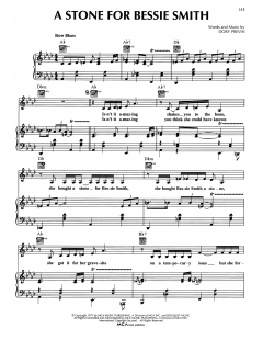 A Stone For Bessie Smith von Dory Previn (Download) 