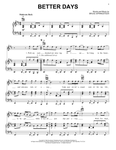 Better Days von Bruce Springsteen (Download) 