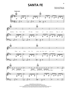 Santa Fe von Jonathan Larson (Download) 