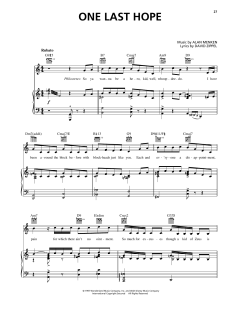 One Last Hope von Alan Menken (Download) 