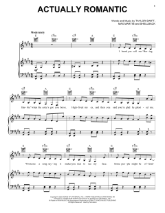 Actually Romantic von Taylor Swift (Download) 