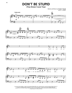 Don't Be Stupid (You Know I Love You) von Shania Twain (Download) 