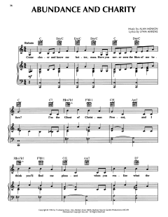 Abundance And Charity von Alan Menken (Download) 