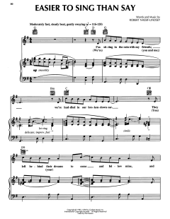 Easier To Sing Than Say von Robert Nassif-Lindsey (Download) 