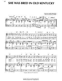 She Was Bred In Old Kentucky von Stanley Carter (Download) 