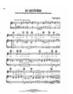 Love, Look In My Window von Jerry Herman (Download) 