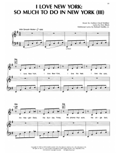 I Love New York / So Much To Do In New York von Don Black (Download) 